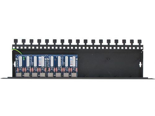 8-kanałowy panel zabezpieczający lan z podwyższoną ochroną przepięciową poe ewimar ptu-58r-pro/poe -