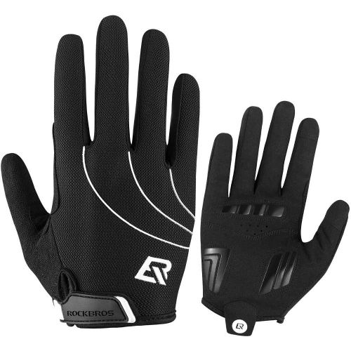 Rękawiczki rowerowe wiatroodporne xl rockbros termiczne rękawice na rower s107-1xl czarne