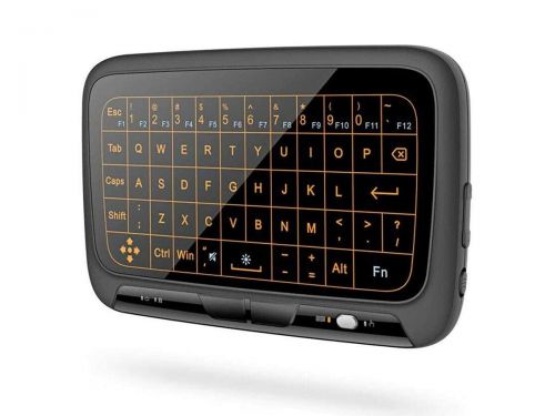 Dotykowa klawiatura bezprzewodowa usb ekranowa alogy + touchpad h18+ czarna