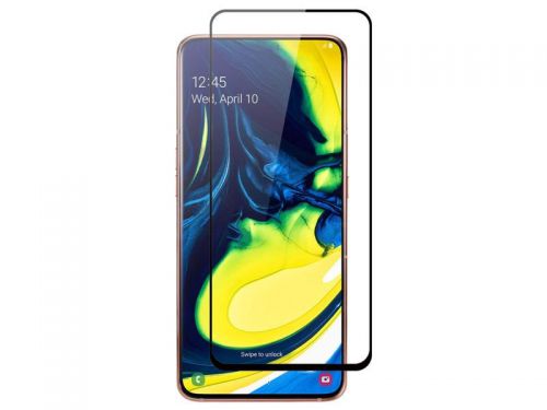 Szkło alogy full glue case friendly do samsung galaxy a80/a90 czarne