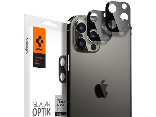 Szkło spigen optik.tr camera lens do apple iphone 12 pro 6.1 black