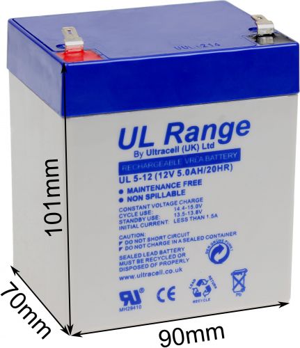 Akumulator agm ultracell ul 12v 5ah \żelowy\ - możliwość montażu - zadzwoń: 34 333 57 04 - 37 skle