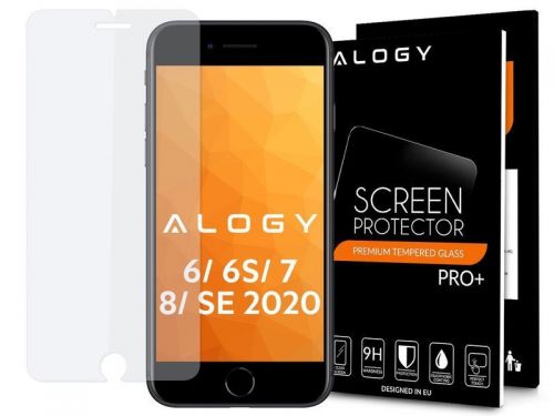 Szkło hartowane alogy na ekran apple iphone 6, 6s, 7, 8, se 2020