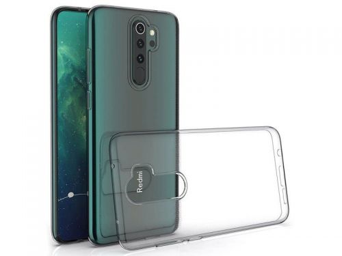 Etui silikonowe przezroczyste do redmi note 8 pro crystal case + szkło