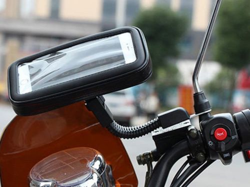Uchwyt wodoodporny na motocykl rower skuter telefon xl czarny