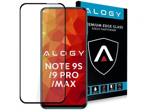 Szkło alogy full glue case friendly do xiaomi redmi note 9s/9 pro/9 pro max