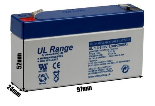 Akumulator agm ultracell ul 6v 1.3ah \żelowy\ - możliwość montażu - zadzwoń: 34 333 57 04 - 37 skl