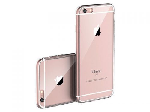 Etui silikonowe przezroczyste apple iphone 8 / se 2020 + szkło mocolo białe