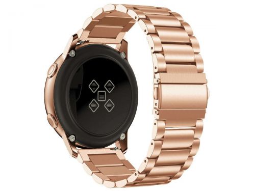 Bransoleta stainless steel alogy stal nierdzewna do smartwatcha 20mm różowe złoto